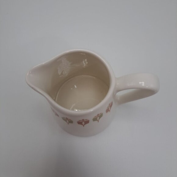 Syracuse China Syralite Creamer White Red Green Mod Style Collectible Vintage - Picture 4 of 8